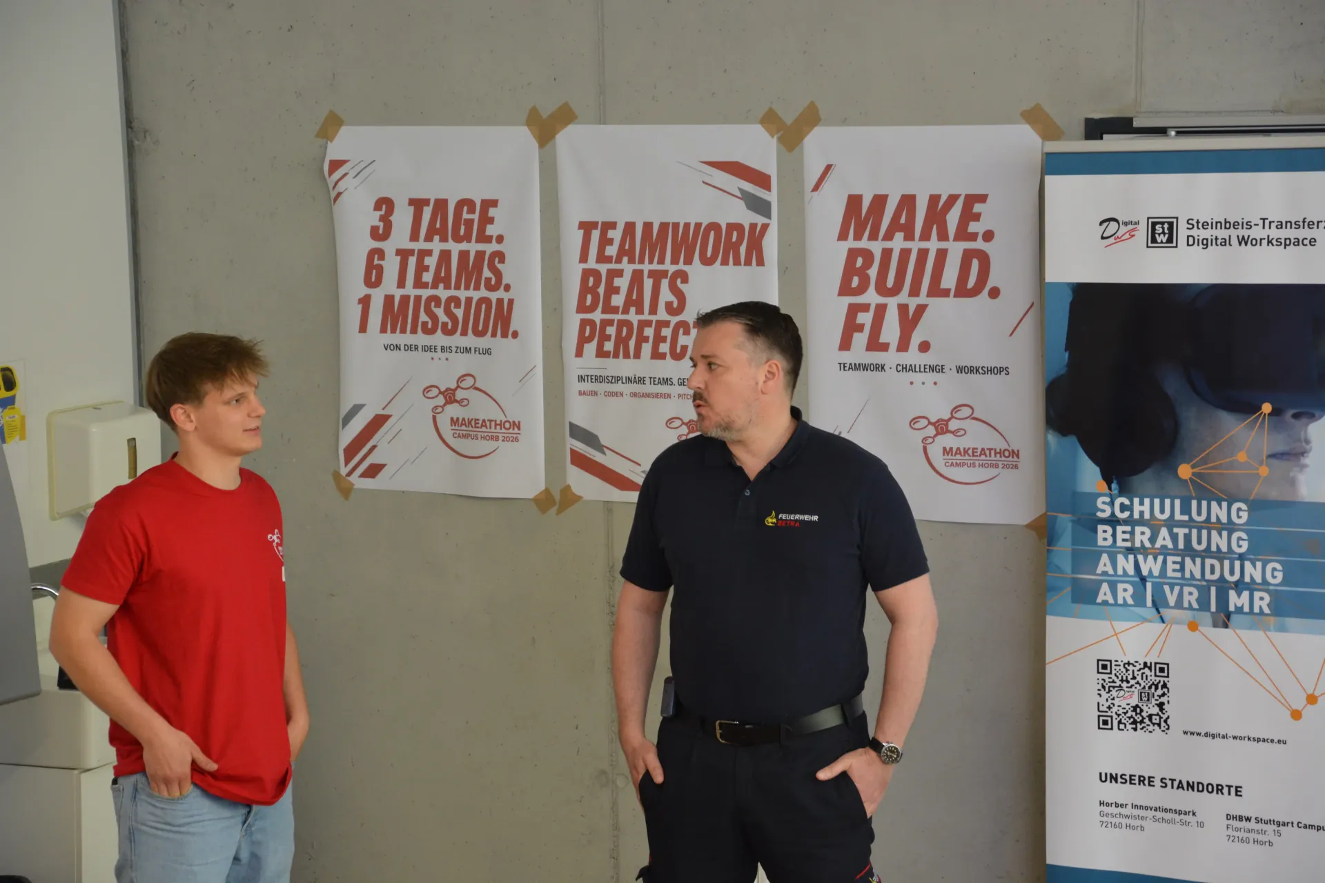 Finaler Moment des Makeathon-Wochenendes.